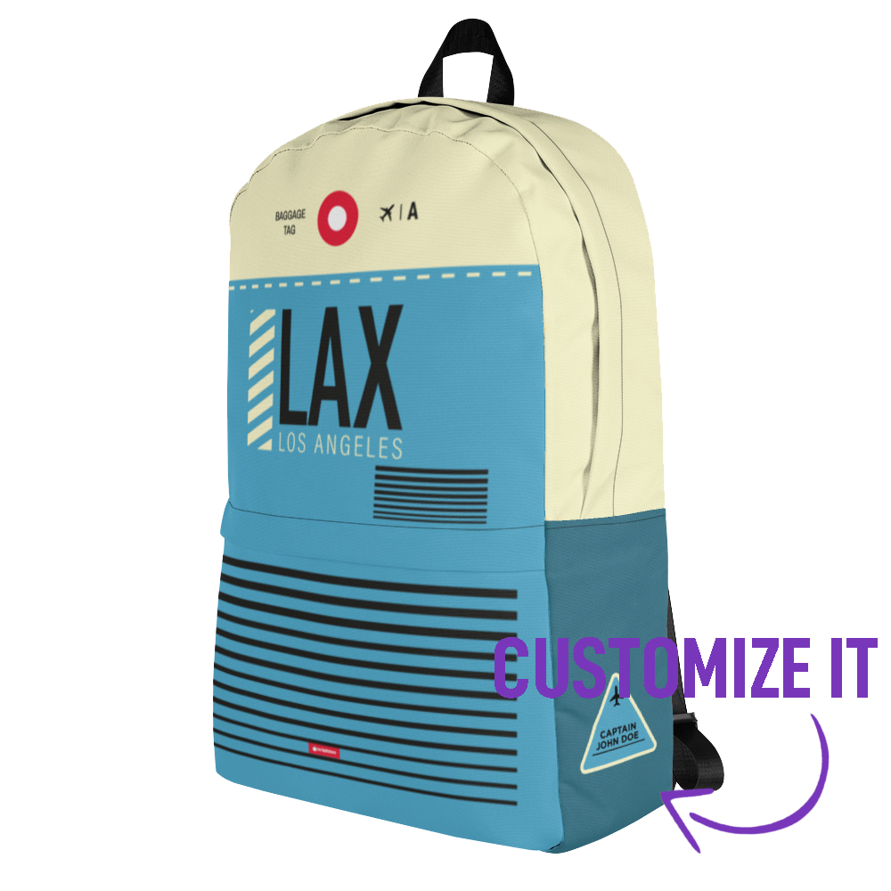 LAX - Los Angeles backpack airport code