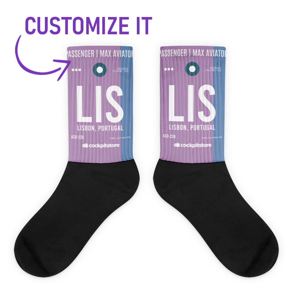 LIS - Lisbon socks airport code