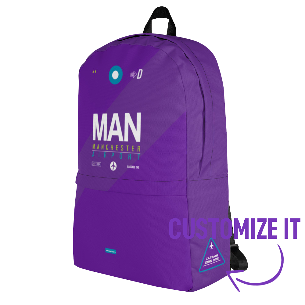 MAN - Manchester backpack airport code