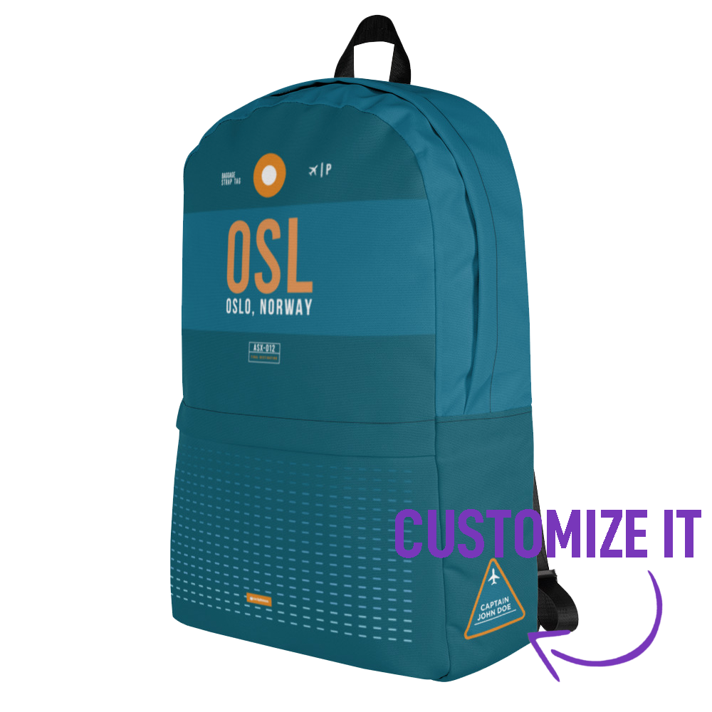 OSL - Oslo backpack airport code