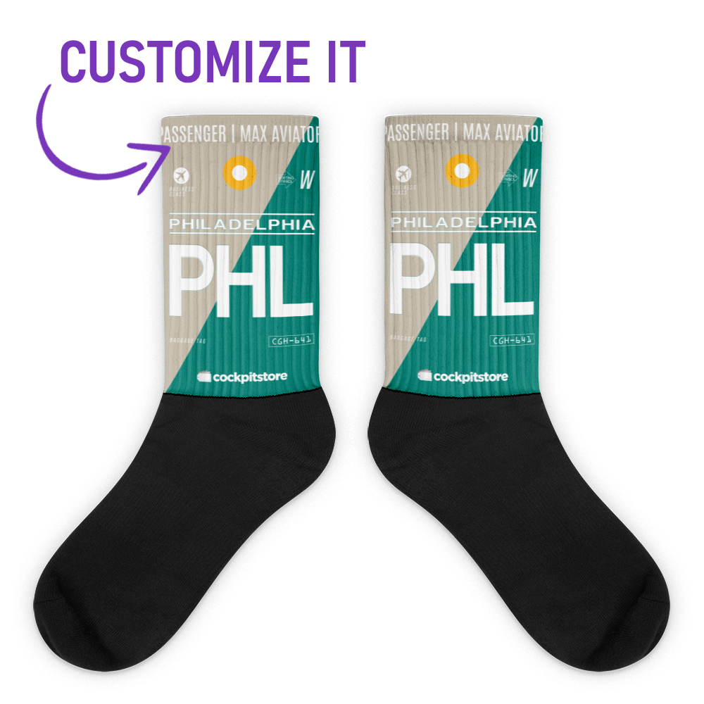 PHL - Philadelphia socks airport code