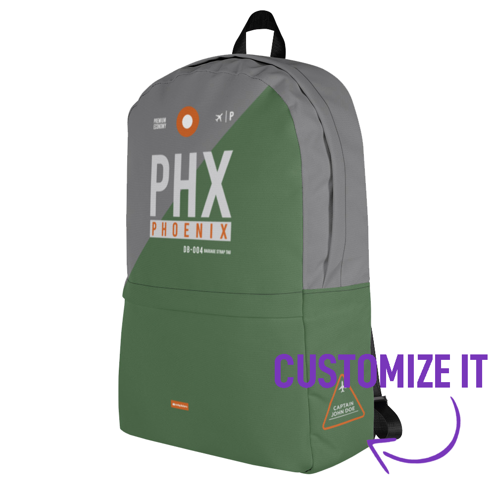 PHX - Phoenix backpack airport code