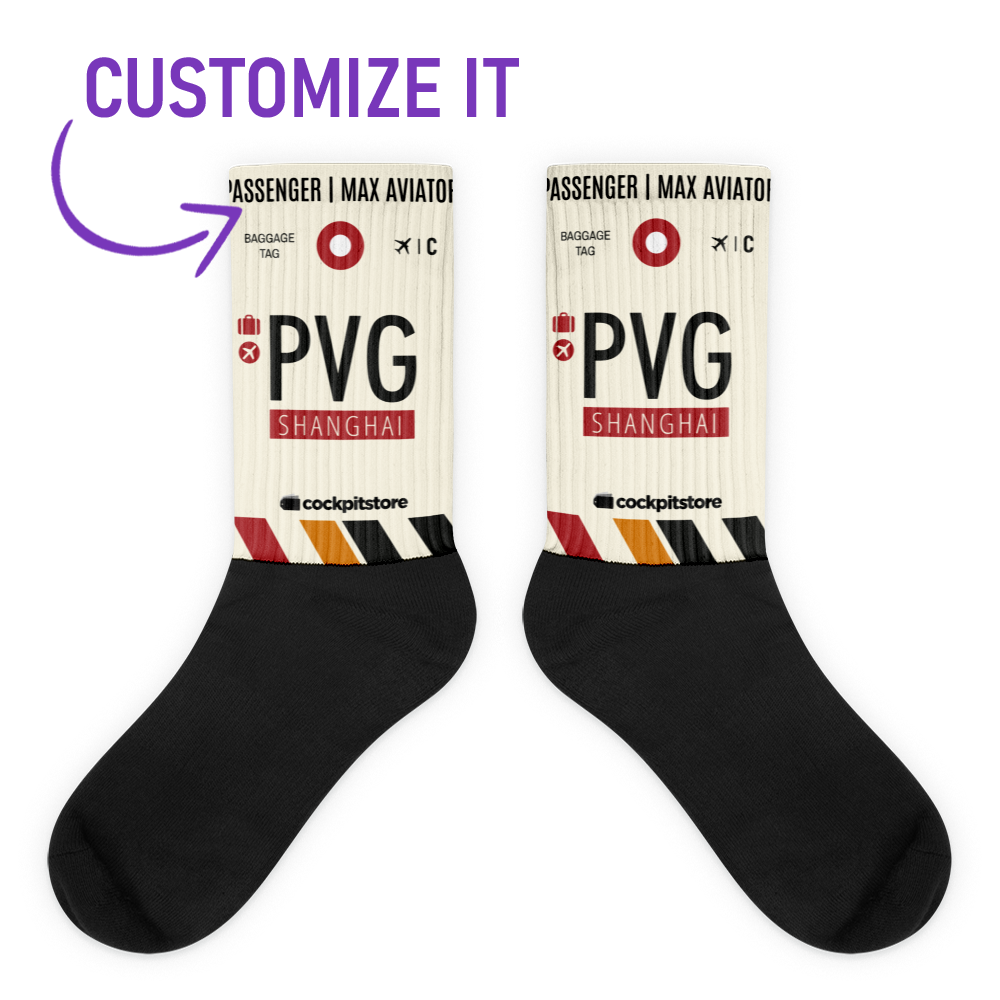 PVG - Shanghai - Pudong Socks airport code – Cockpitstore