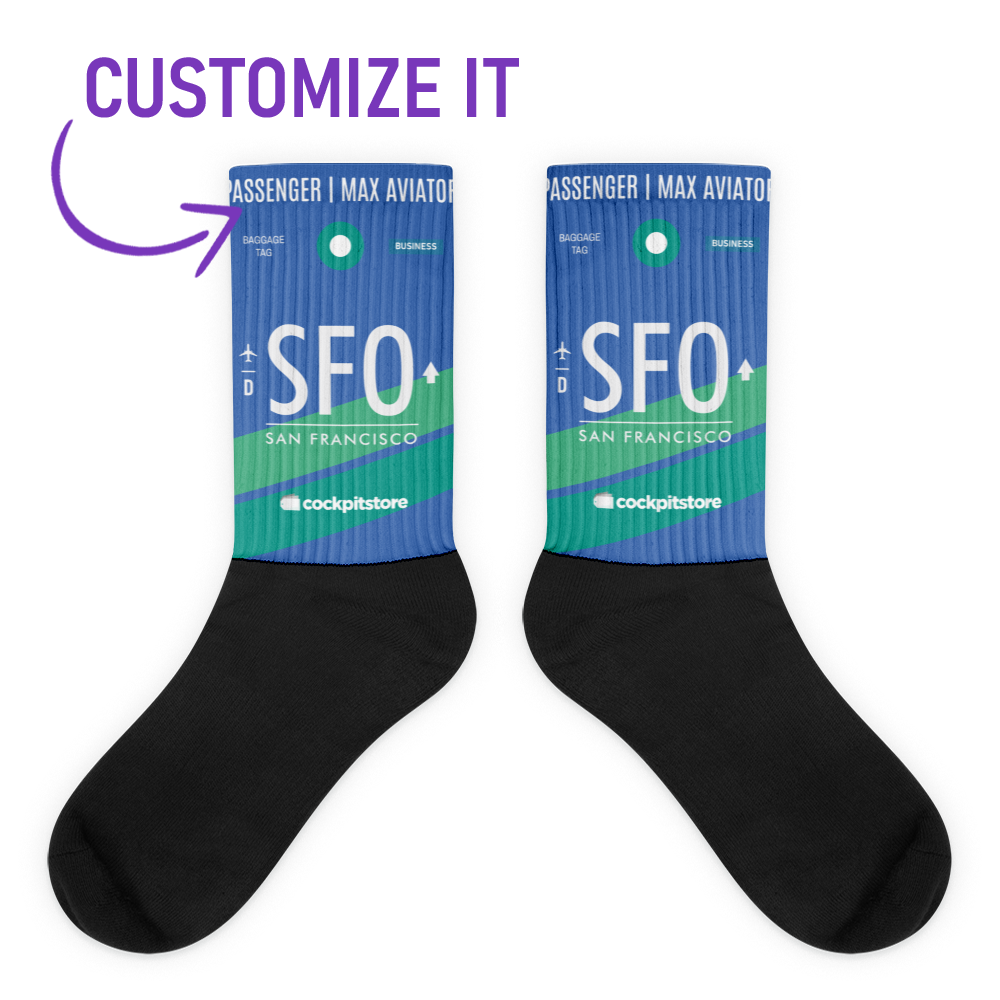 SFO - San Francisco Socken Flughafencode