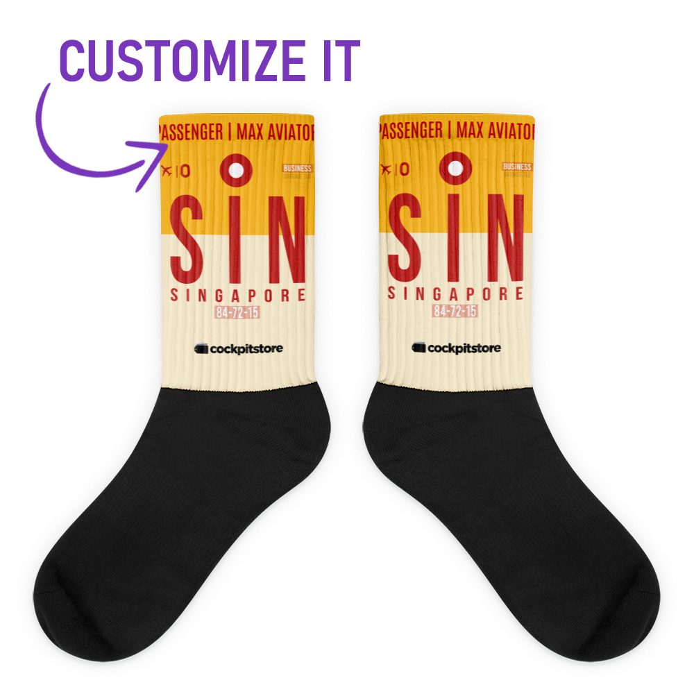 SIN - Singapore socks airport code
