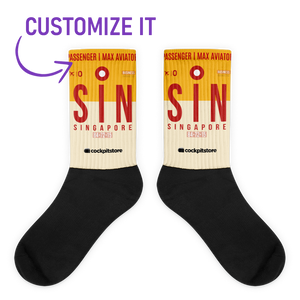 SIN - Singapore socks airport code