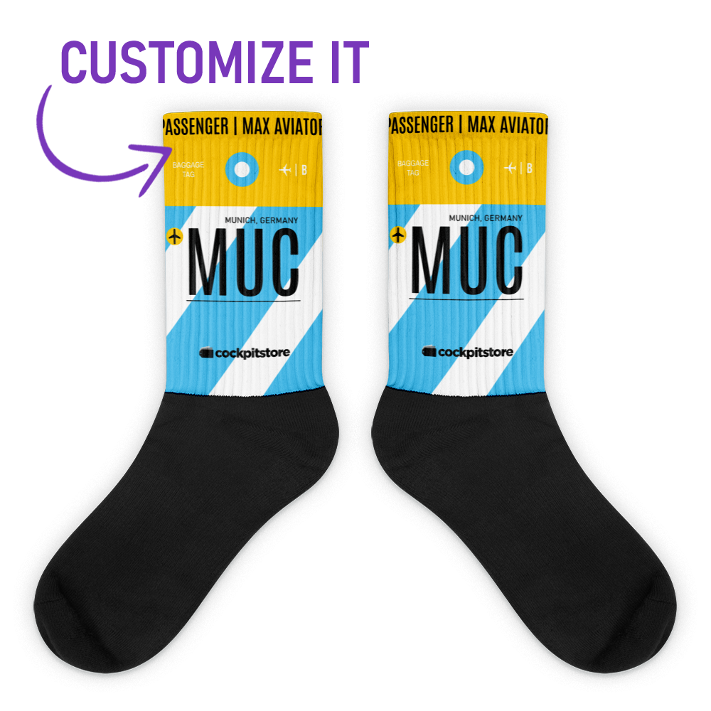 MUC - Munich socks airport code