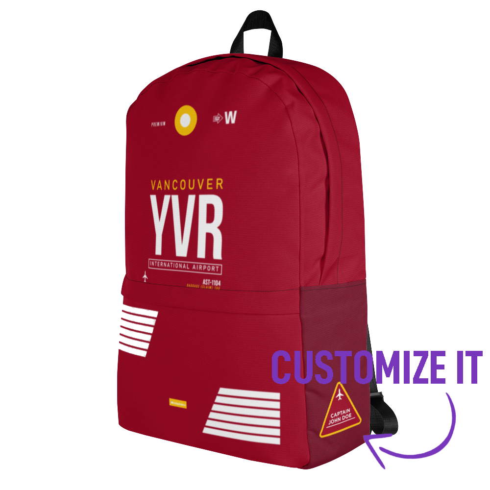 YVR - Vancouver backpack airport code