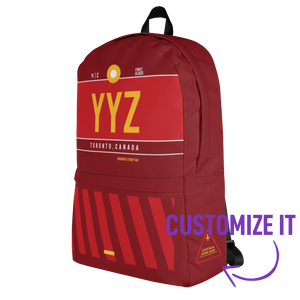 YYZ - Toronto backpack airport code