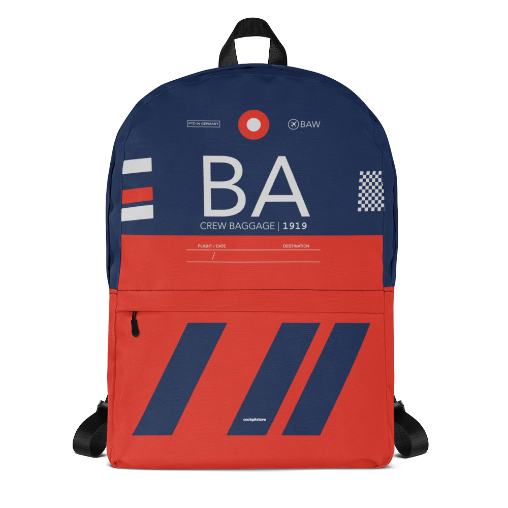 BA - Airline Backpack Crew Tag