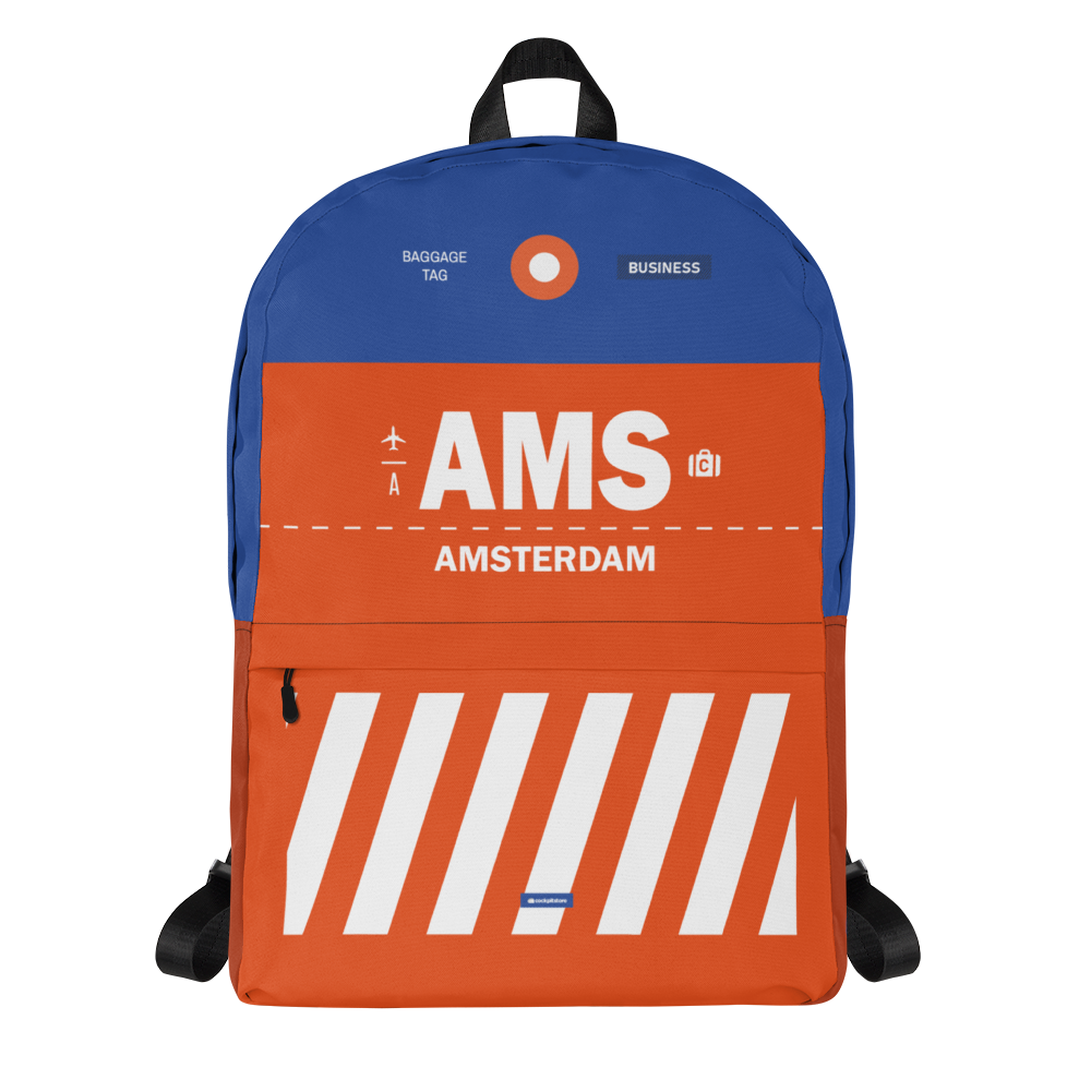 AMS - Amsterdam backpack airport code