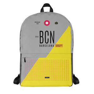 BCN - Barcelona backpack airport code