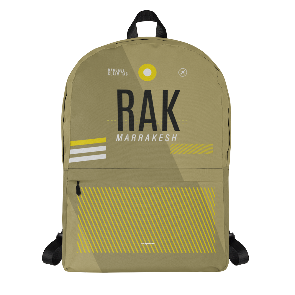 RAK - Marrakesh backpack airport code