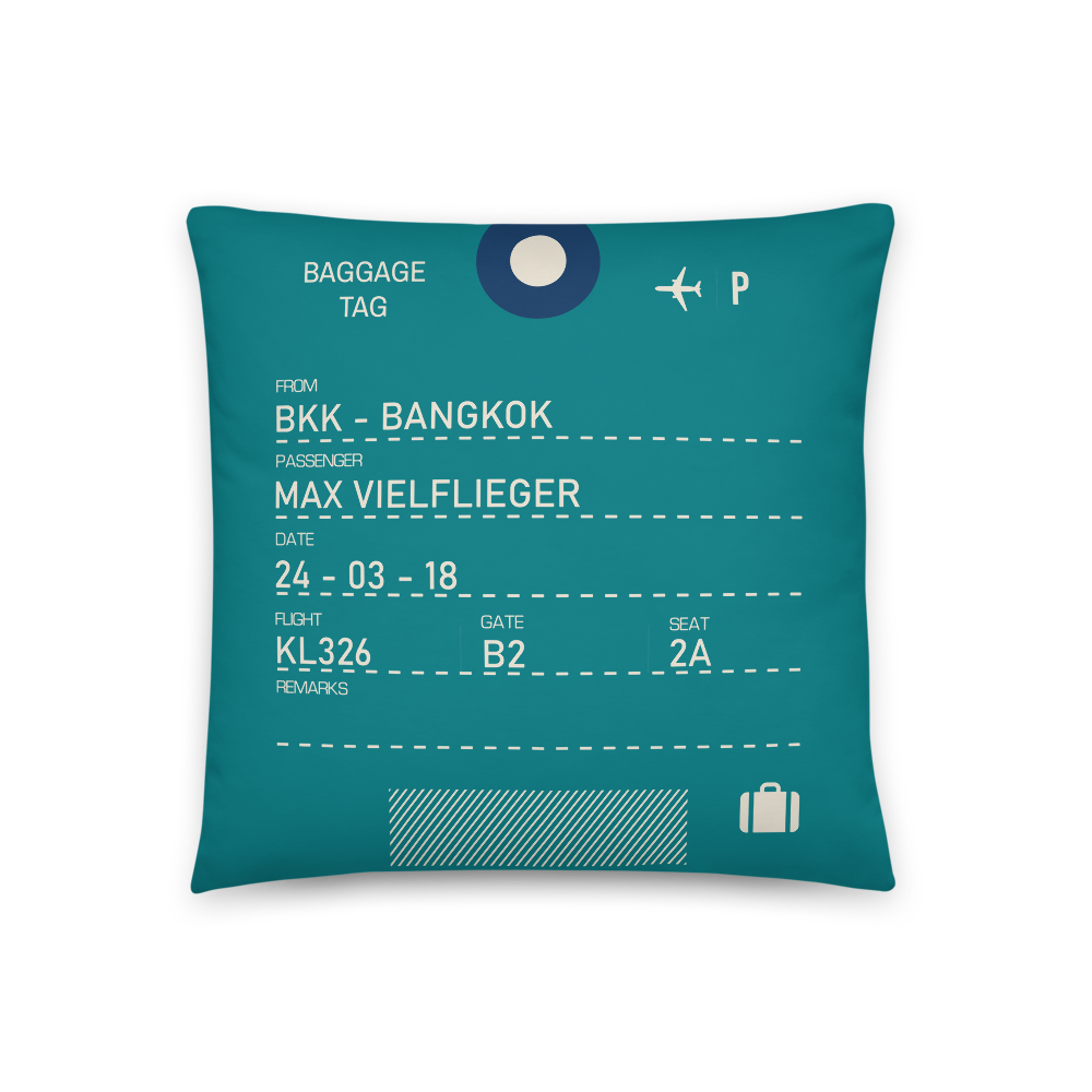 SVO - Moscow Airport Code Throw Pillow 46cm x 46cm - Customizable
