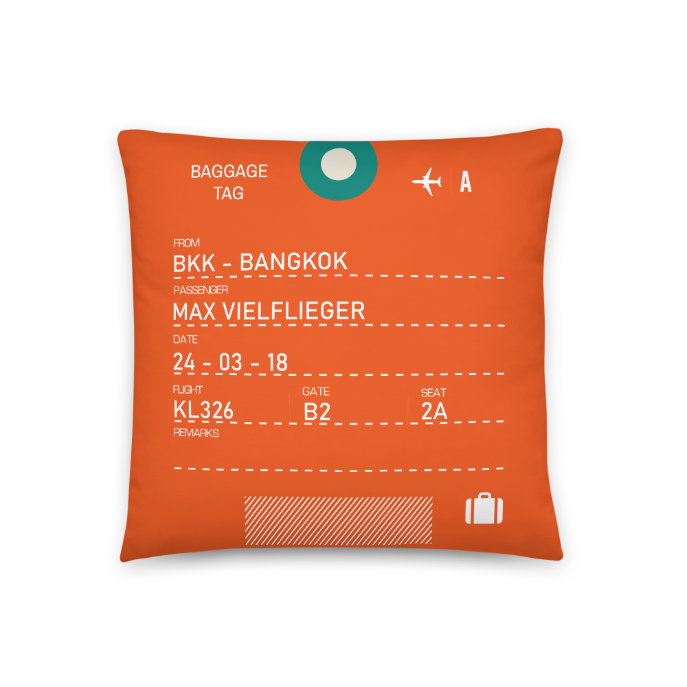 VIE - Vienna Airport Code Throw Pillow 46 cm x 46 cm - personalisable