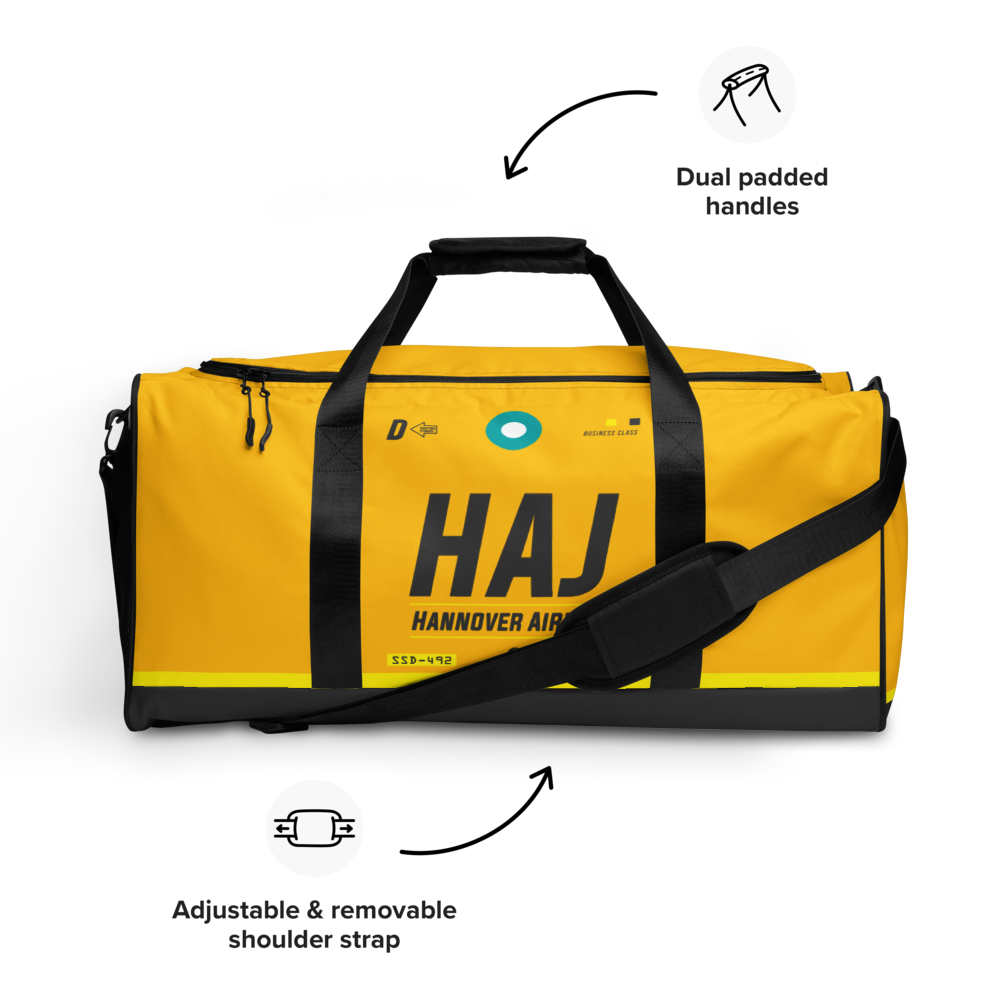 HAJ - Hannover weekender bag airport code