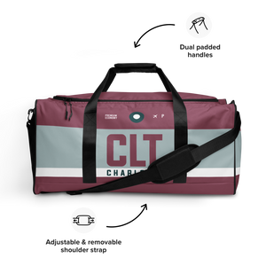 CLT - Charlotte weekender bag airport code