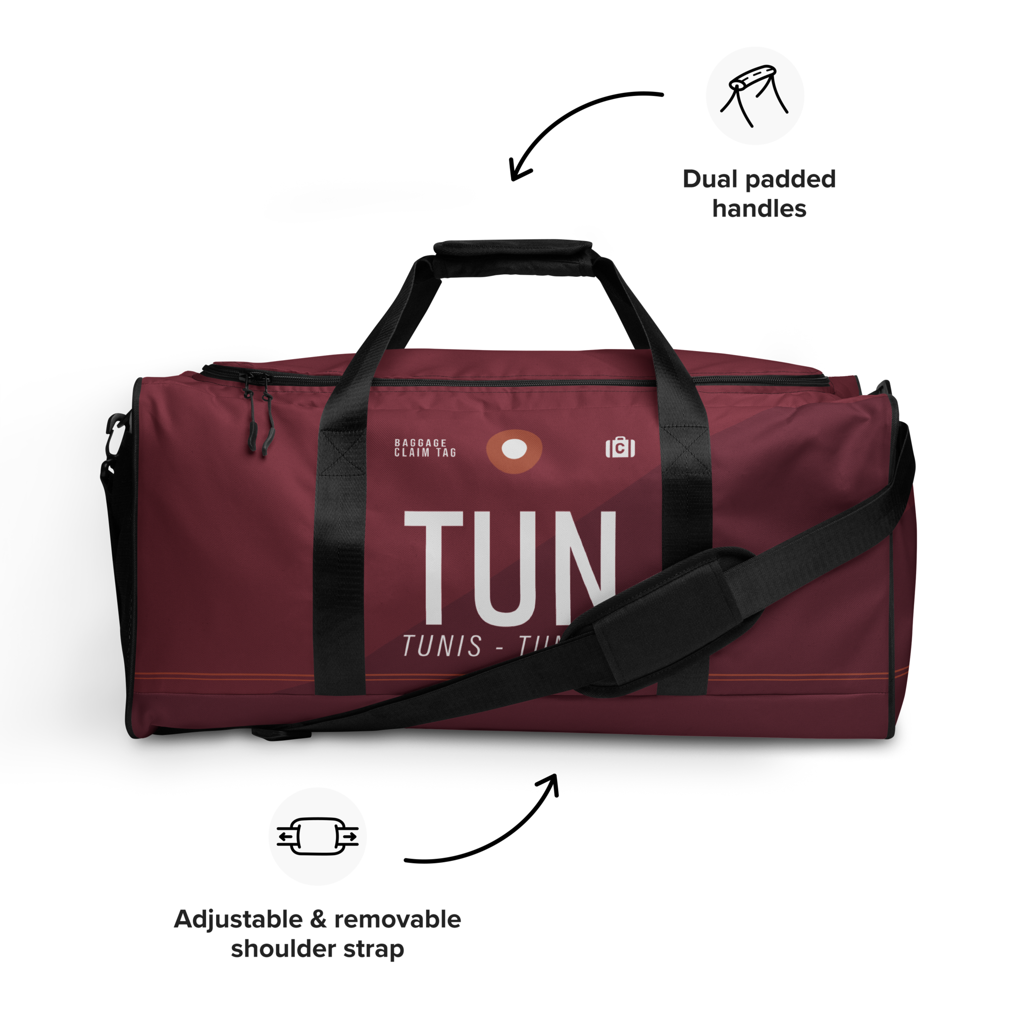 TUN - Tunis Weekender Tasche Flughafencode