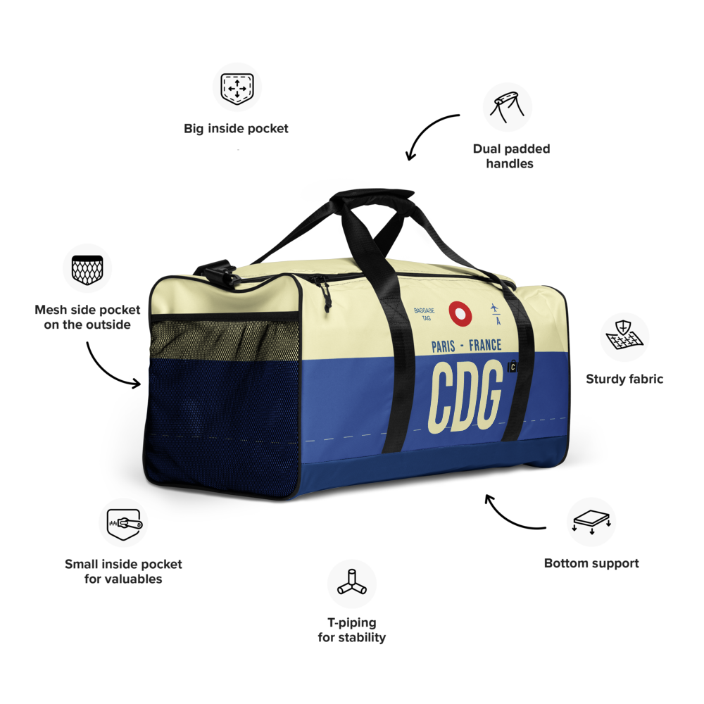 CDG - Paris Weekender Tasche Flughafencode