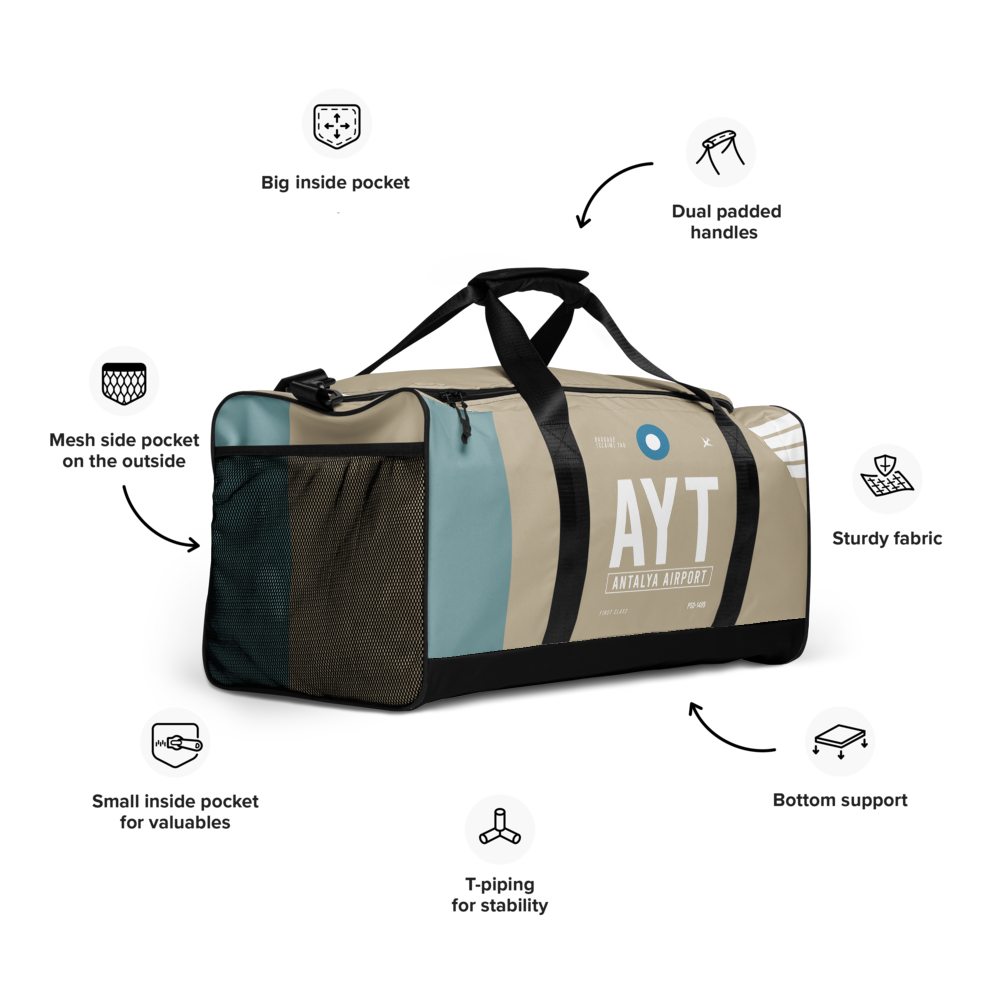 AYT - Antalya Weekender Bag Airport Code