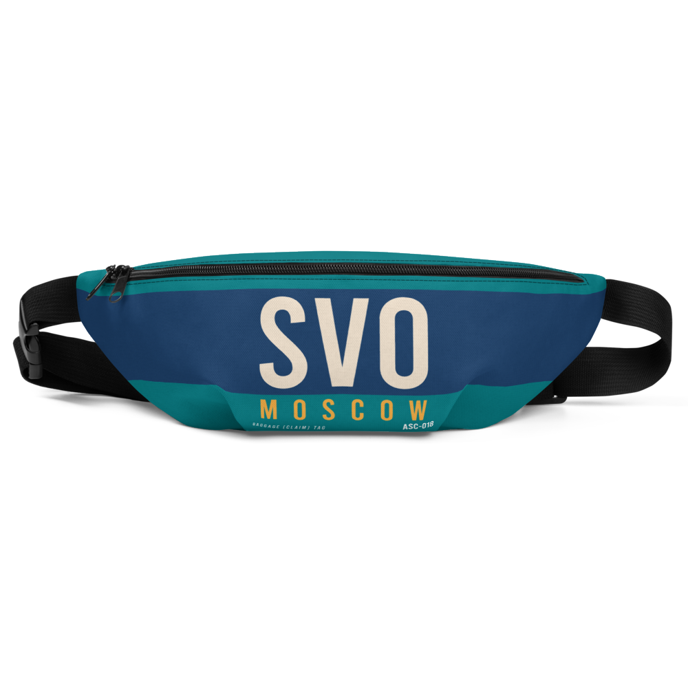 SVO - Moscow airport code belt pouch