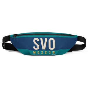 SVO - Moscow airport code belt pouch