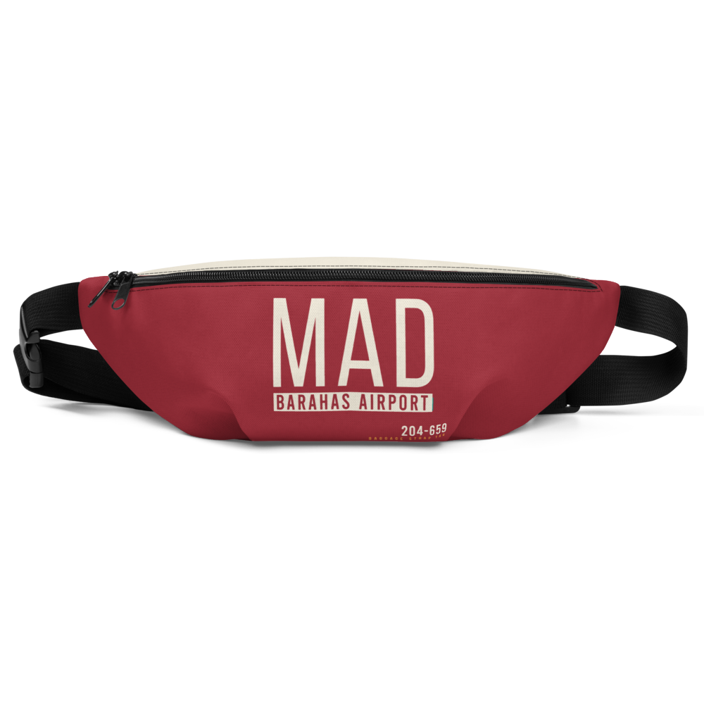 MAD - Madrid airport code belt pouch