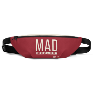 MAD - Madrid airport code belt pouch