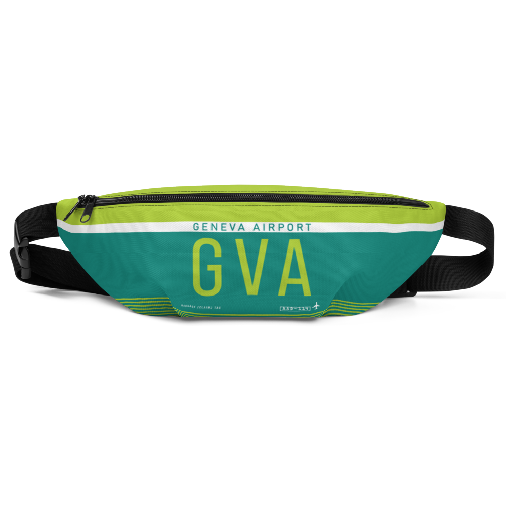 GVA - Geneva airport code belt pouch