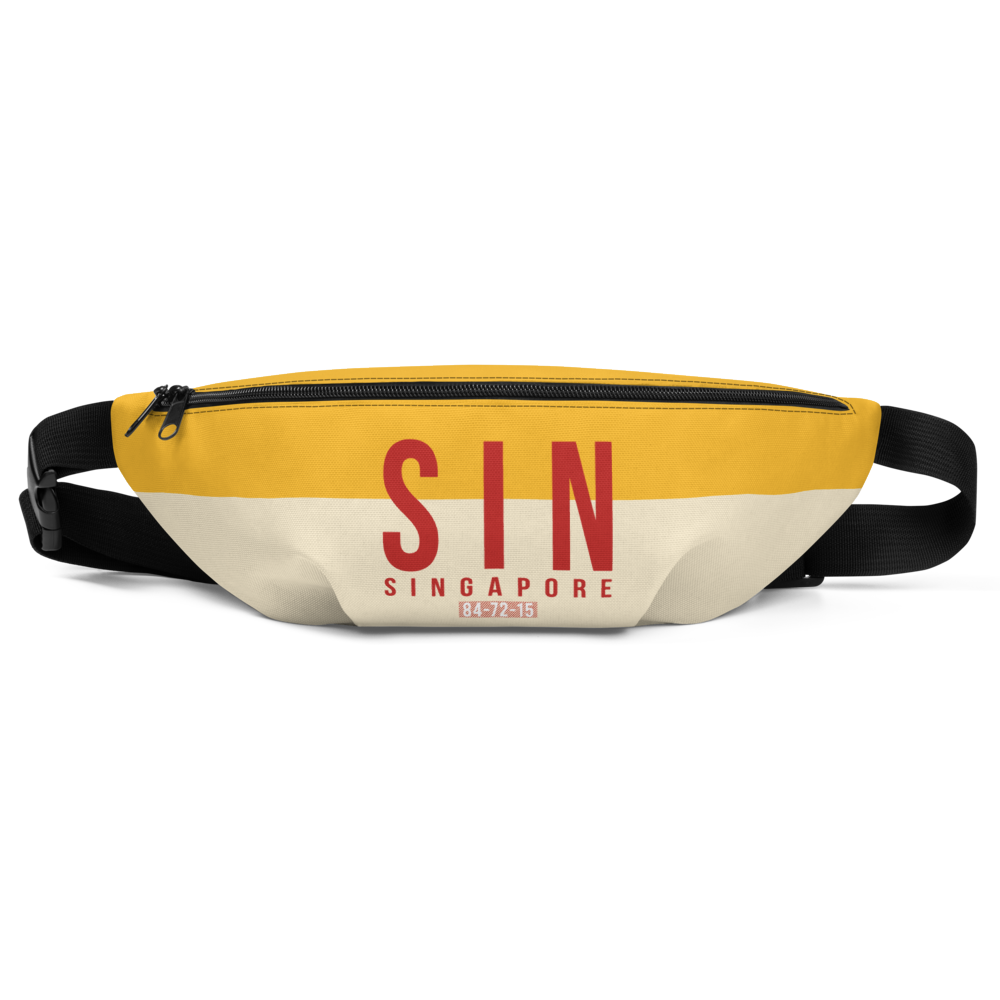 SIN - Singapore airport code belt pouch