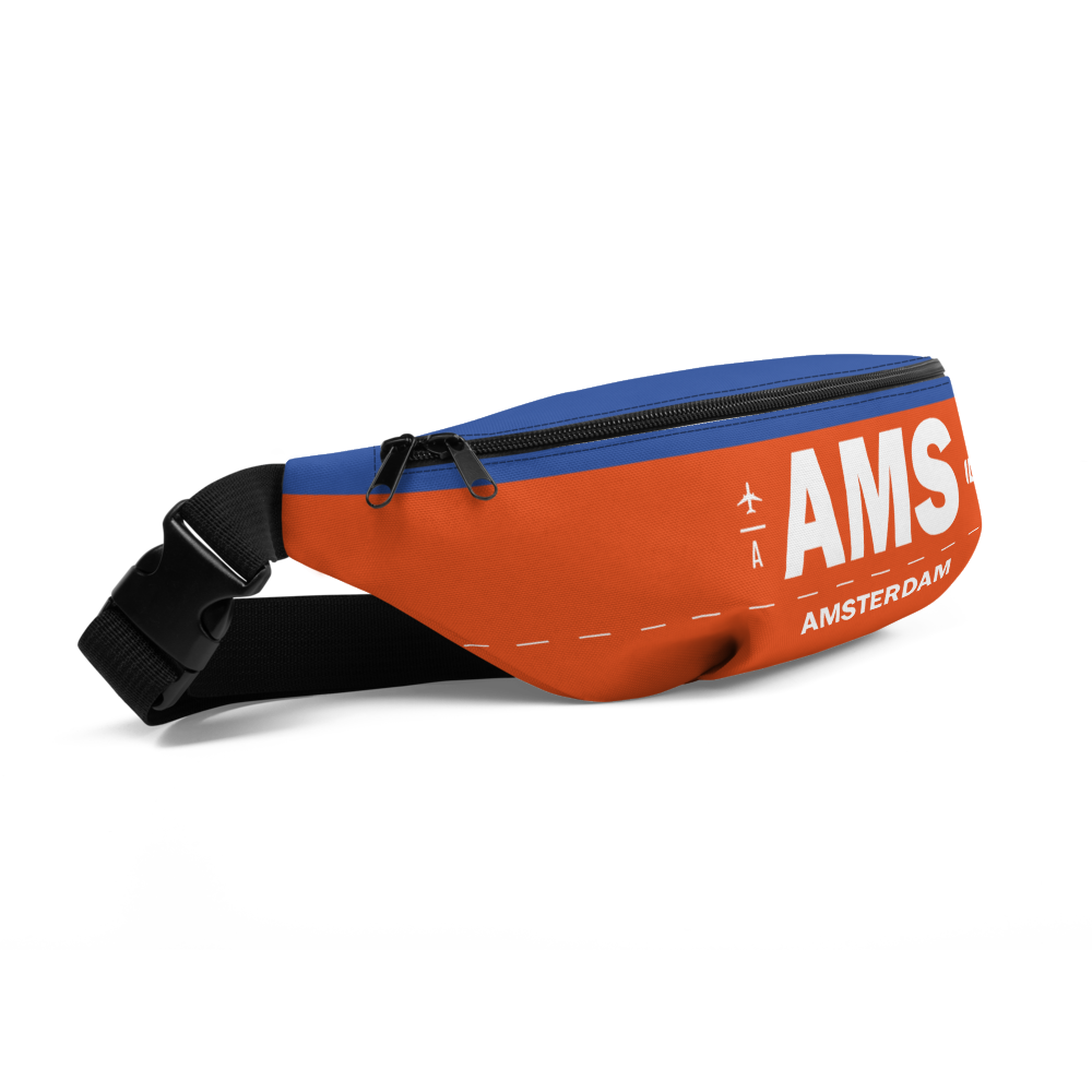 AMS - Amsterdam airport code belt pouch