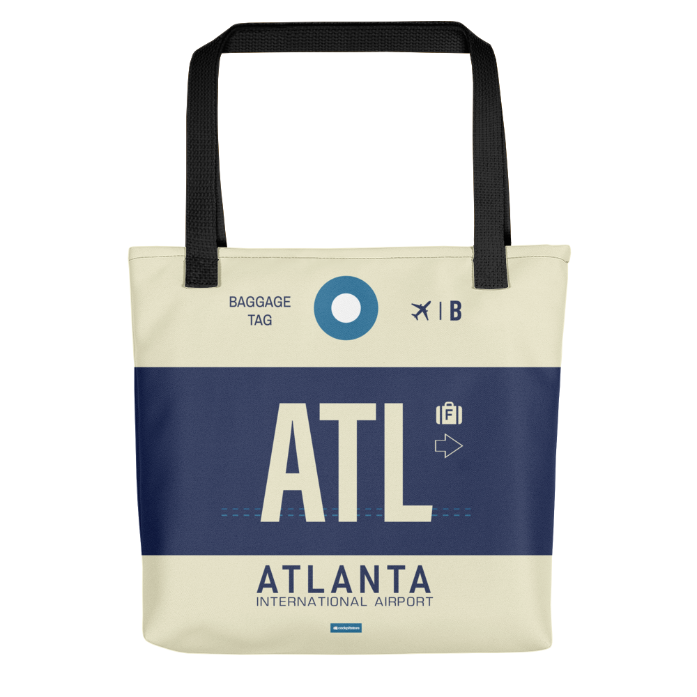 ATL - Atlanta tote bag airport code