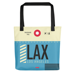 LAX - Los Angeles tote bag airport code
