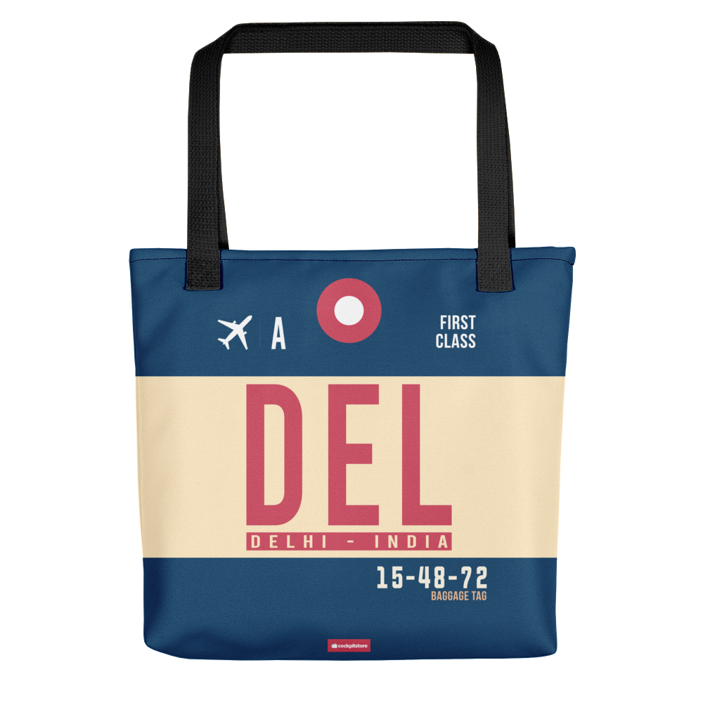 DEL - Delhi tote bag airport code