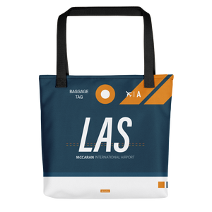 LAS - Las Vegas tote bag airport code