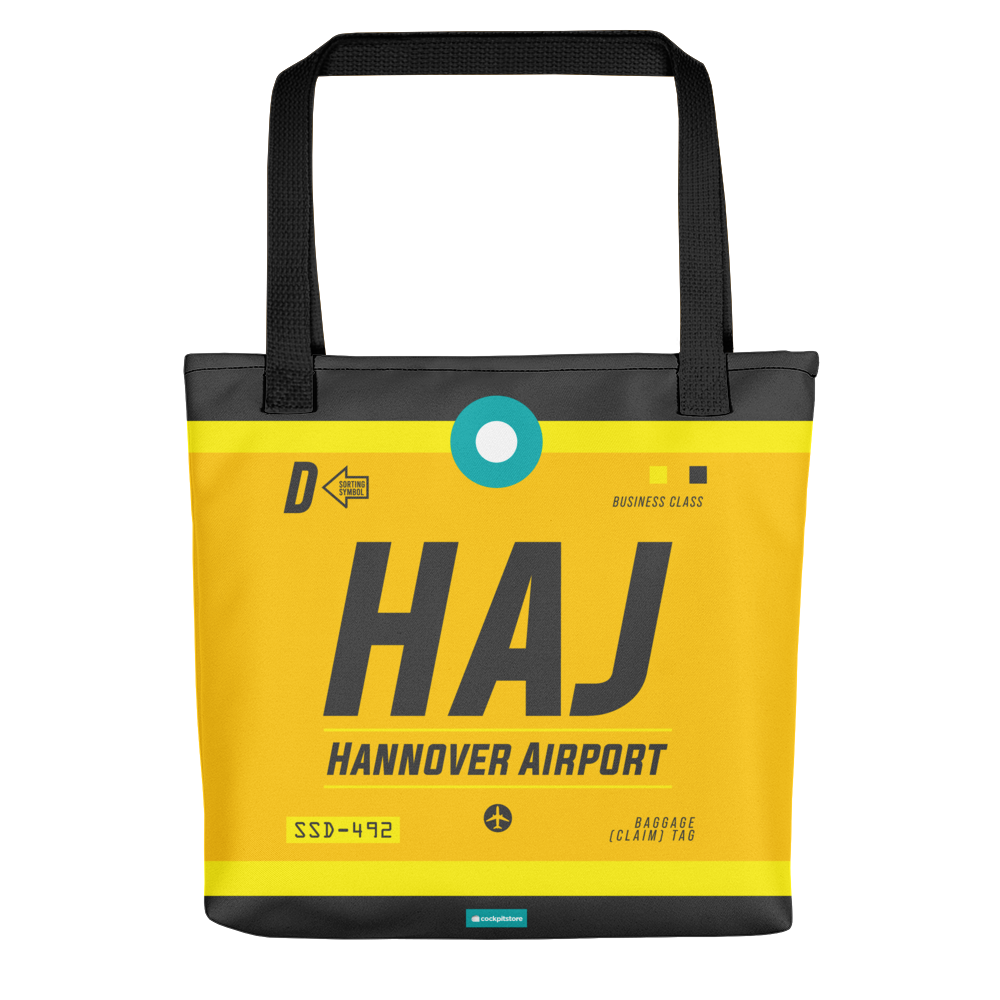 HAJ - Hannover tote bag airport code