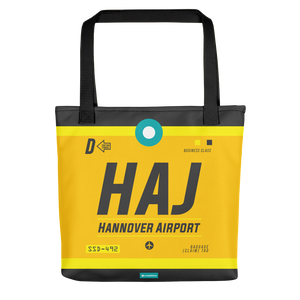 HAJ - Hannover tote bag airport code