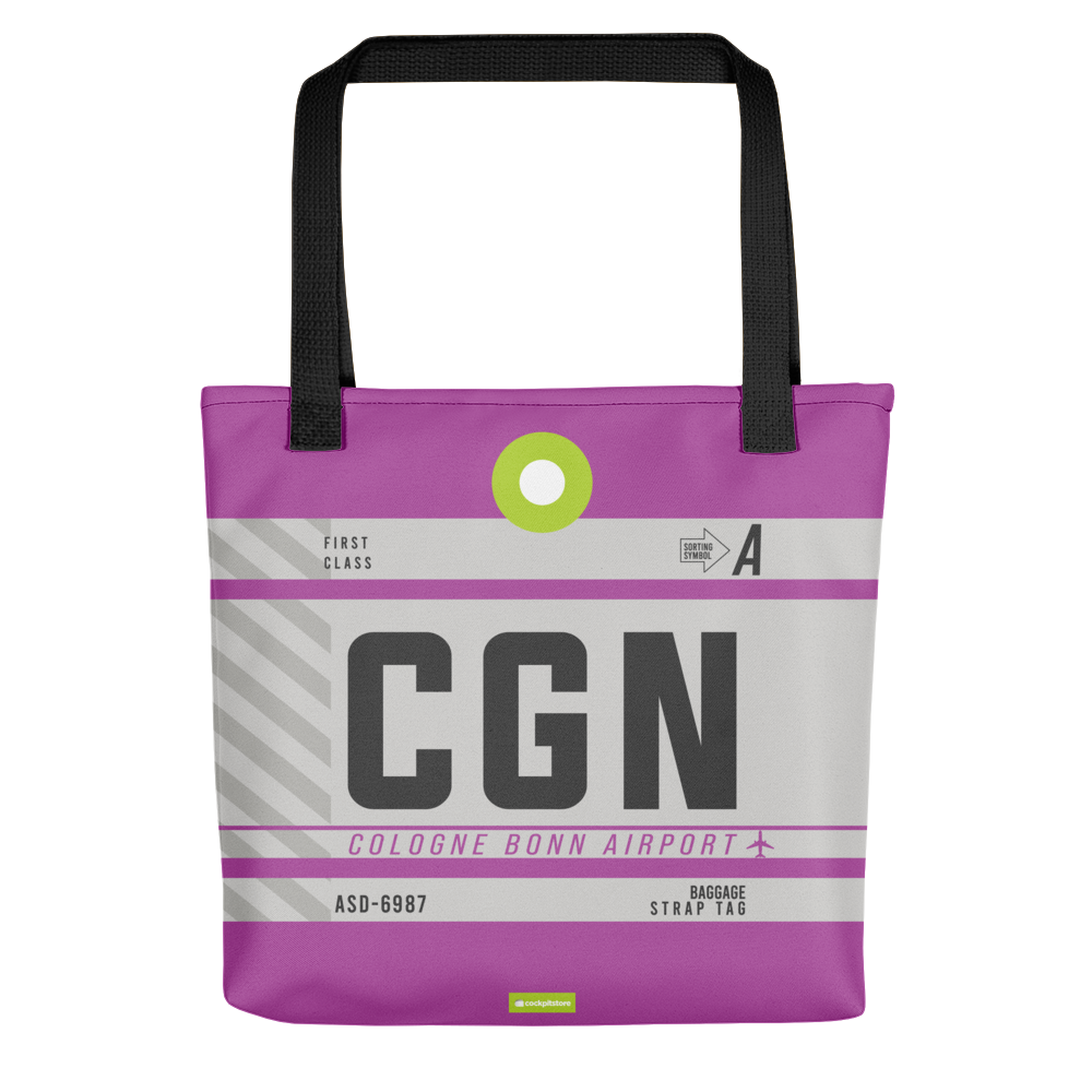 CGN - Cologne tote bag airport code