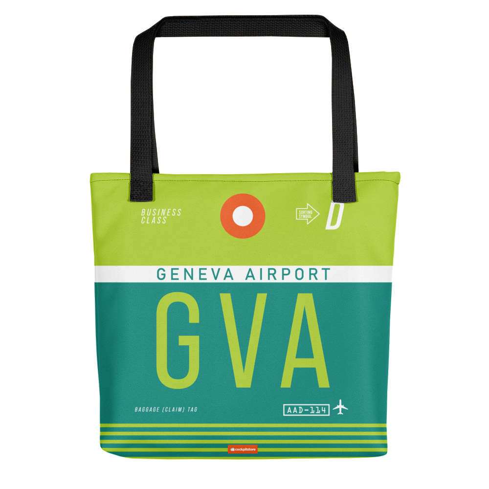 GVA - Geneva tote bag airport code