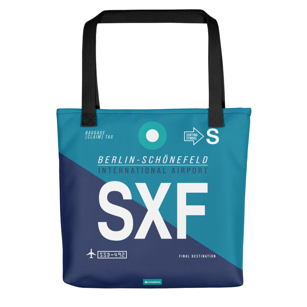 SXF - Schönefeld tote bag airport code