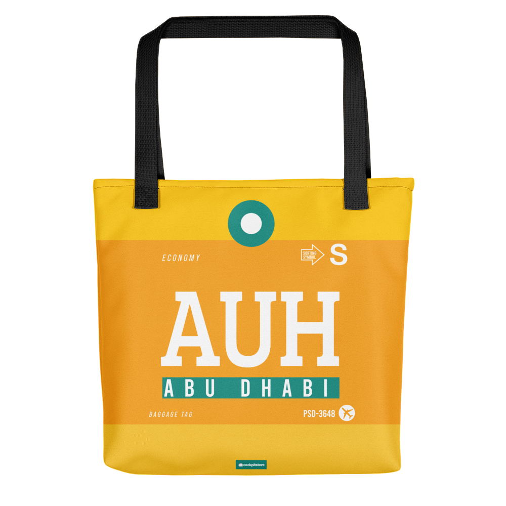 AUH - Abu Dhabi tote bag airport code