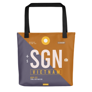 SGN - Ho Chi Minh tote bag airport code