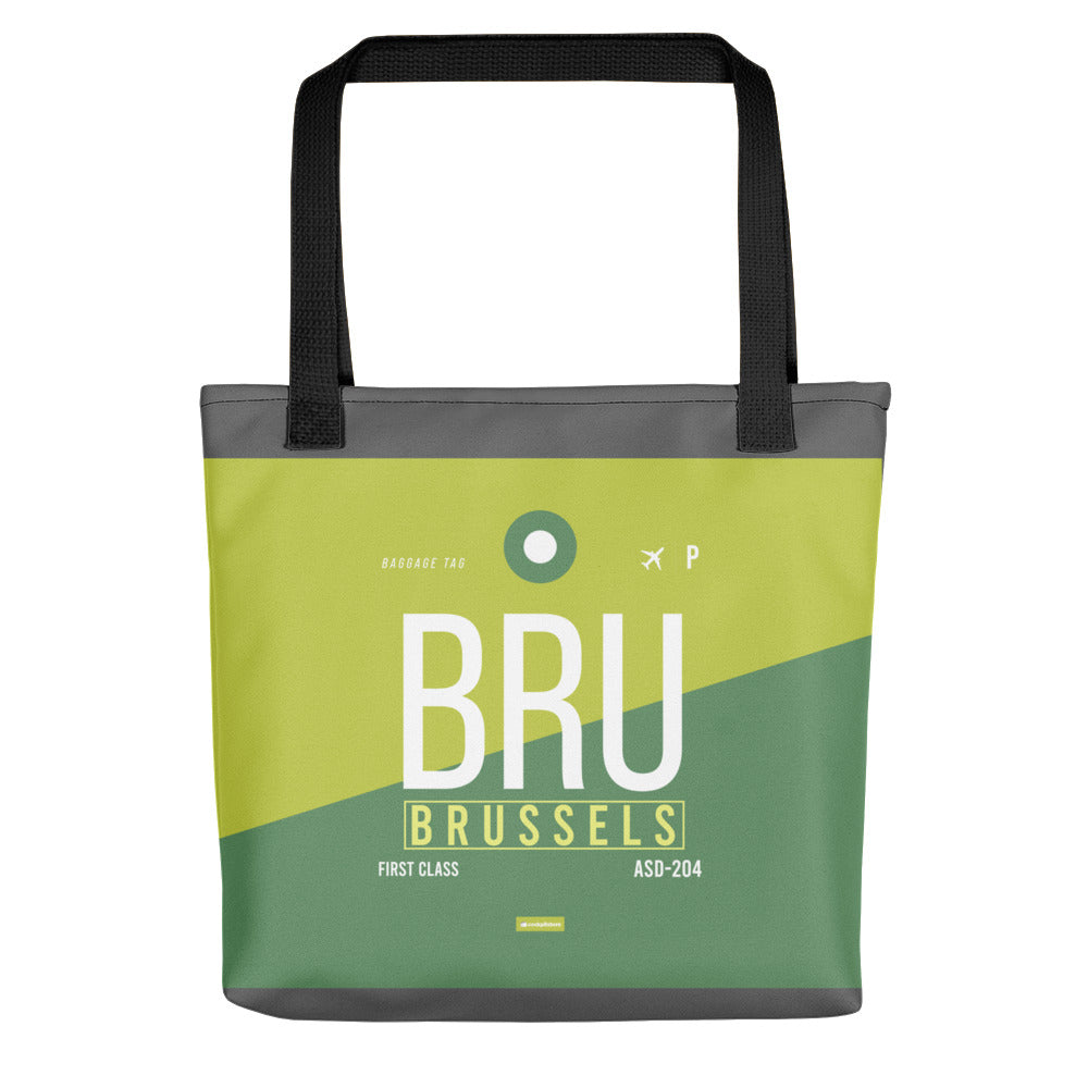 BRU - Brussels tote bag airport code