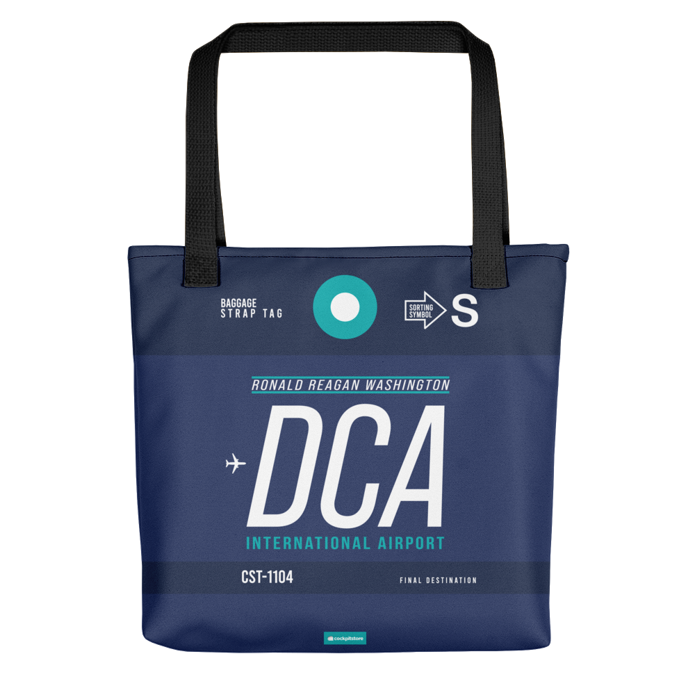 DCA - Washington tote bag airport code