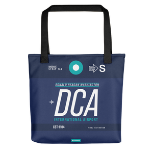 DCA - Washington tote bag airport code