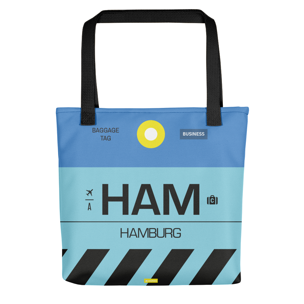 HAM - Hamburg tote bag airport code