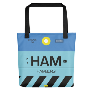 HAM - Hamburg tote bag airport code