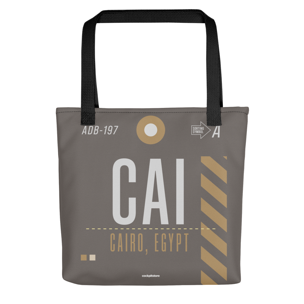 CAI - Cairo tote bag airport code