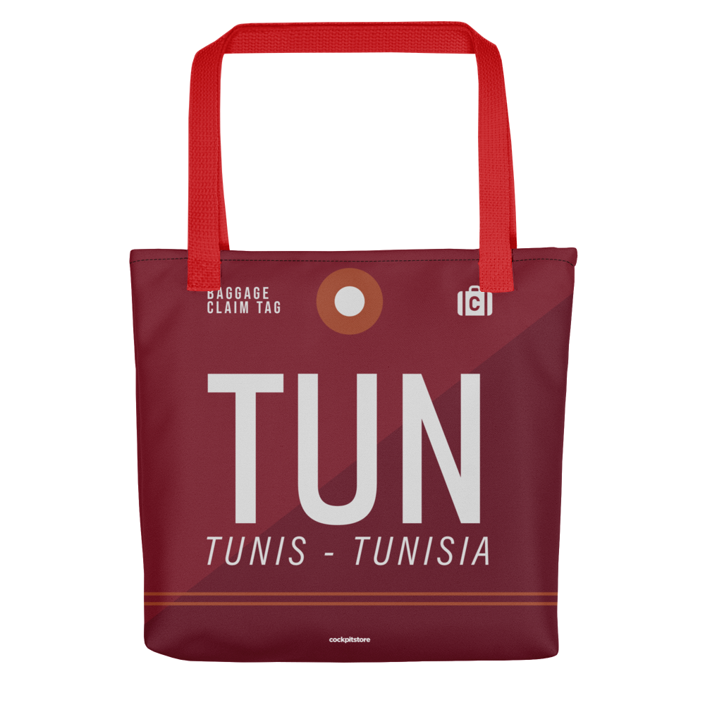 TUN - Tunis tote bag airport code