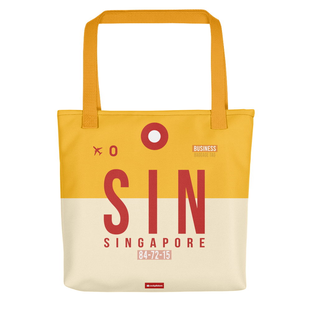 SIN - Singapore tote bag airport code